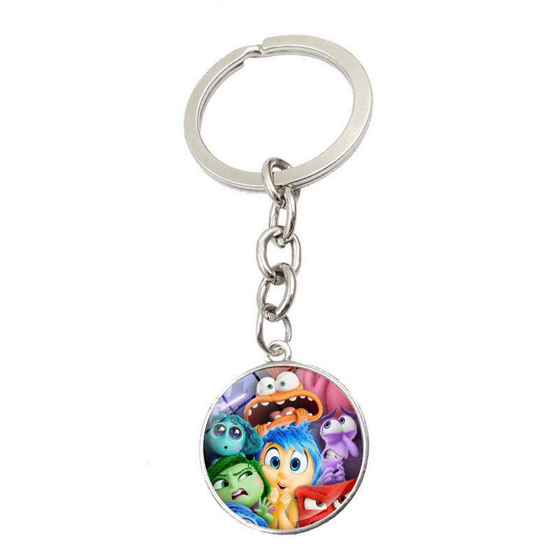 Wholesale Cartoon Zinc Alloy Glass Keychains ACCVIP-KC-JiaYun001