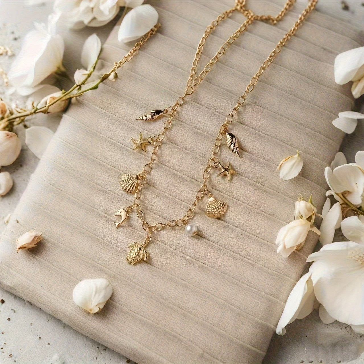 Wholesale Ocean Style Pearl Shell Necklace