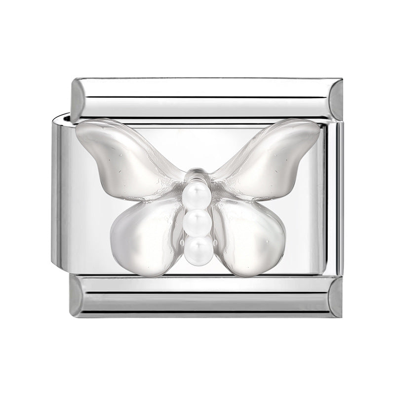 Wholesale Italian Charm Bracelet 9mm DIY Splicing Cute Creative Stainless Steel Composable Bracelet