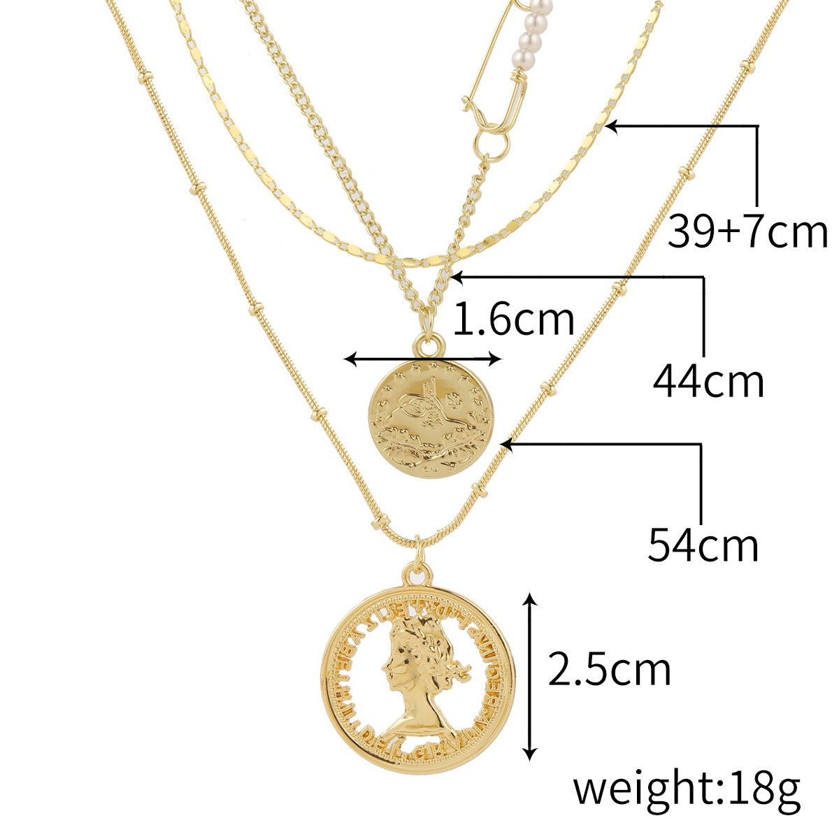 Wholesale Multi-layer Double-layer Necklace Clavicle Chain Love Necklace