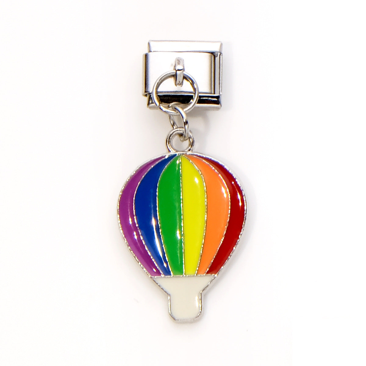 Wholesale 10pcs Italian Charm Bracelet 9mm DIY Splicing Heart Butterfly Pendant Stainless Steel Composable Bracelet