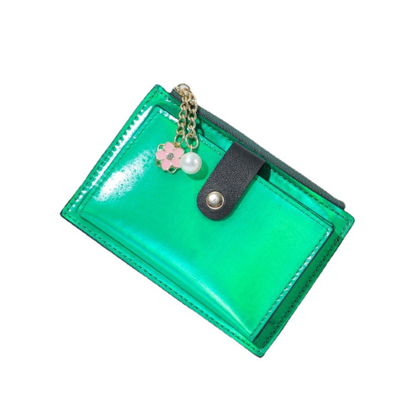 Wholesale PU Leather Zip Around Card Holder Wallet With Coin Pocket Trendy Solid Color Multi Card Case For Everyday Use