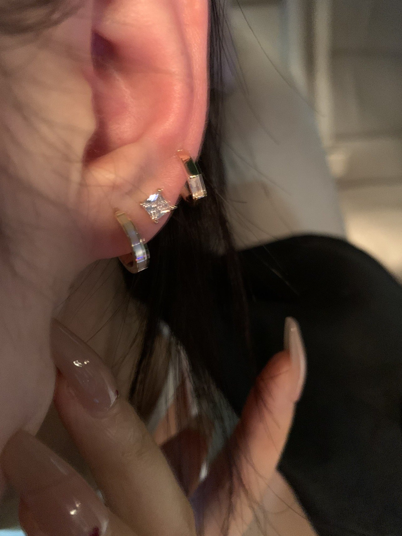 Wholesale aloy light luxury small earrings set