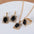 Wholesale Water Drop Heart Diamond Necklace Earring Set