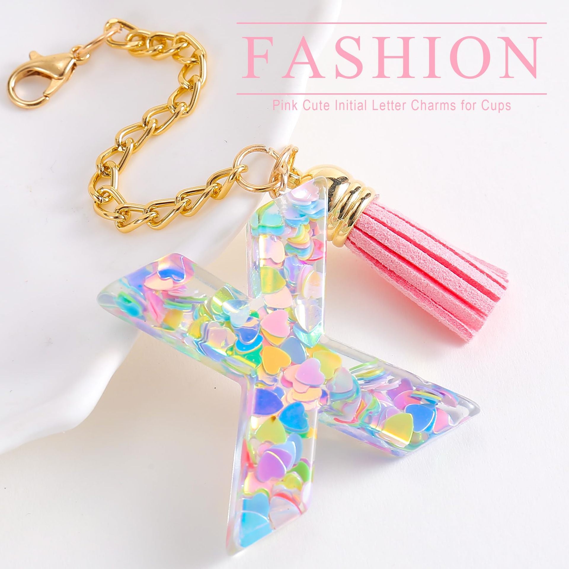 Wholesale Cartoon 26 Letters Resin Hanging Chain Cup Accessories Chain ACC-CA-Jiay001