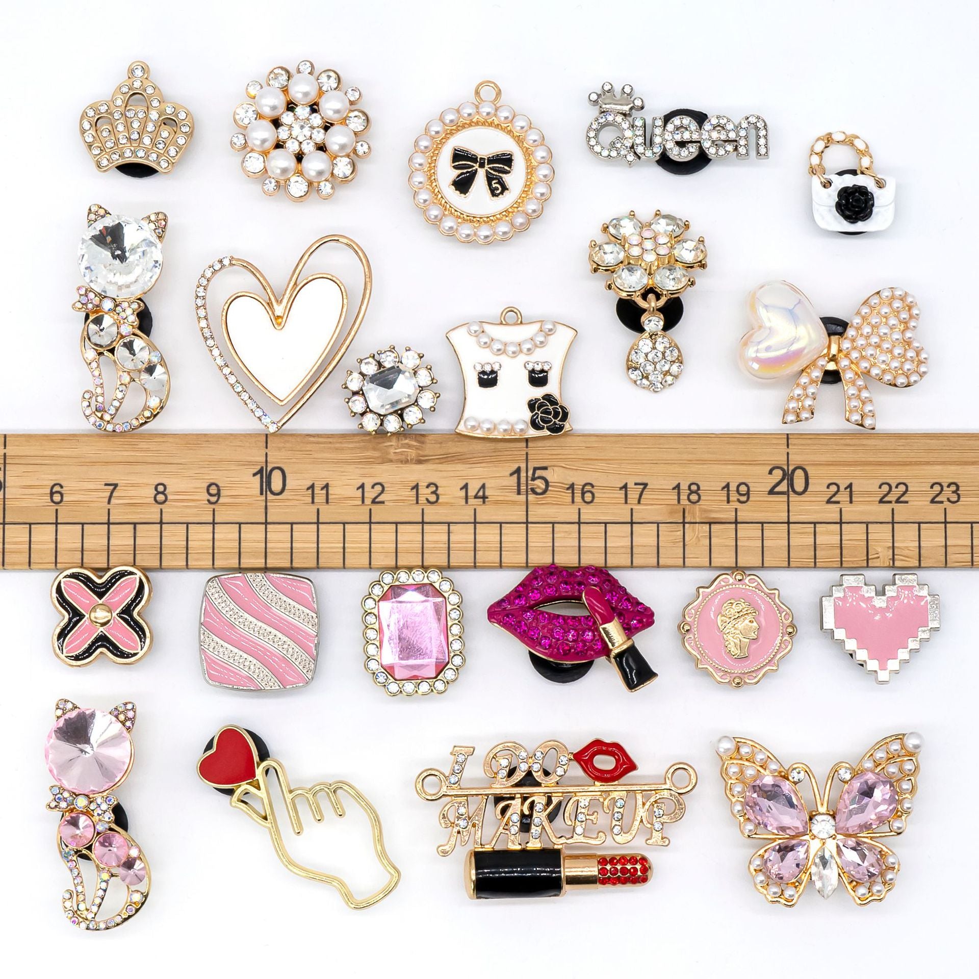 Wholesale  Metal Pink Alloy Shoes Accessories Shoes Charms