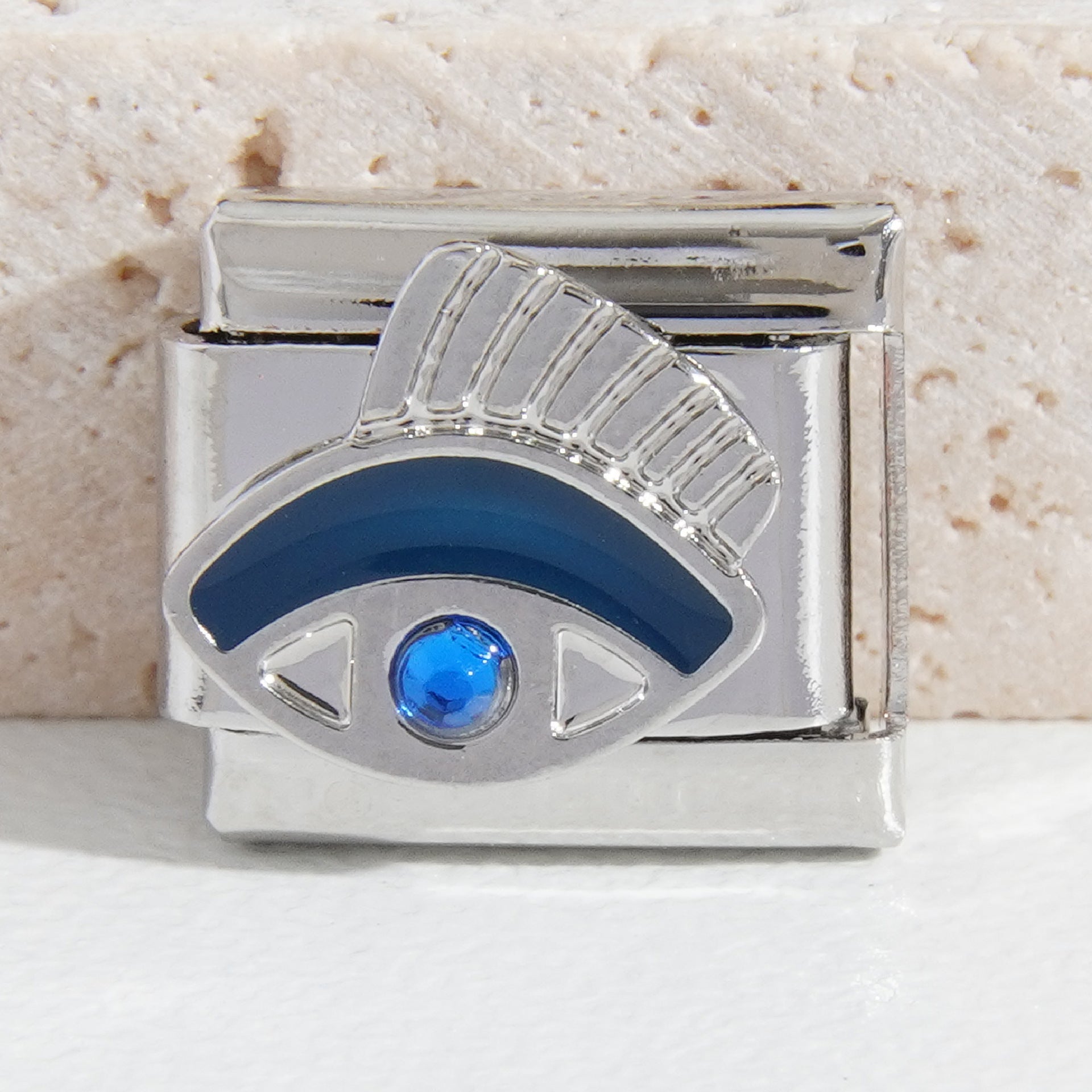 Wholesale  9mm Italian Charm Starter Bracelets DIY square Single Section Creative Stainless Steel Composable Bracelet
