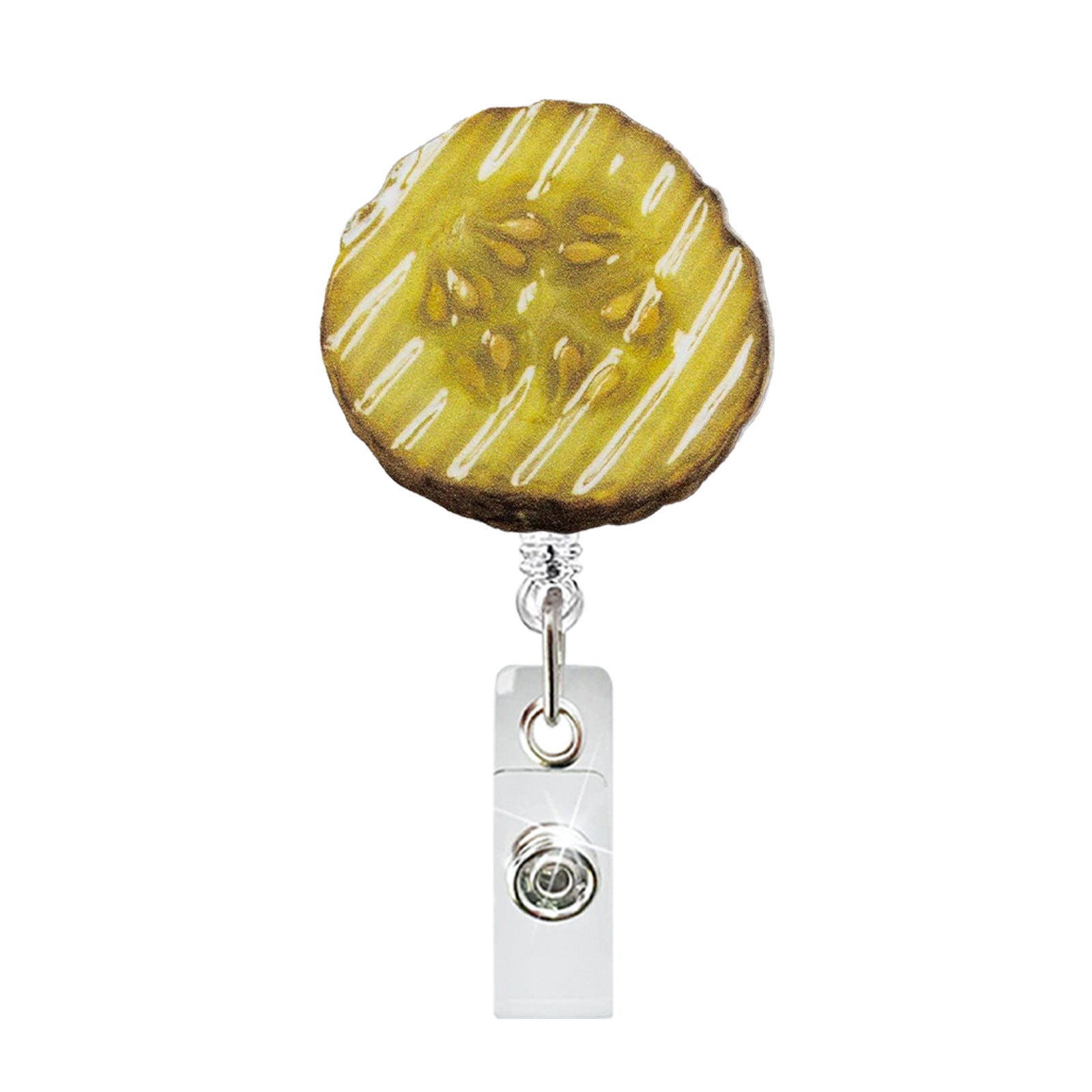 Wholesale Humorous Kiwi Quote Acrylic Retractable Badge Reel Fashion Accessory for Everyday Gift Boutique Resale