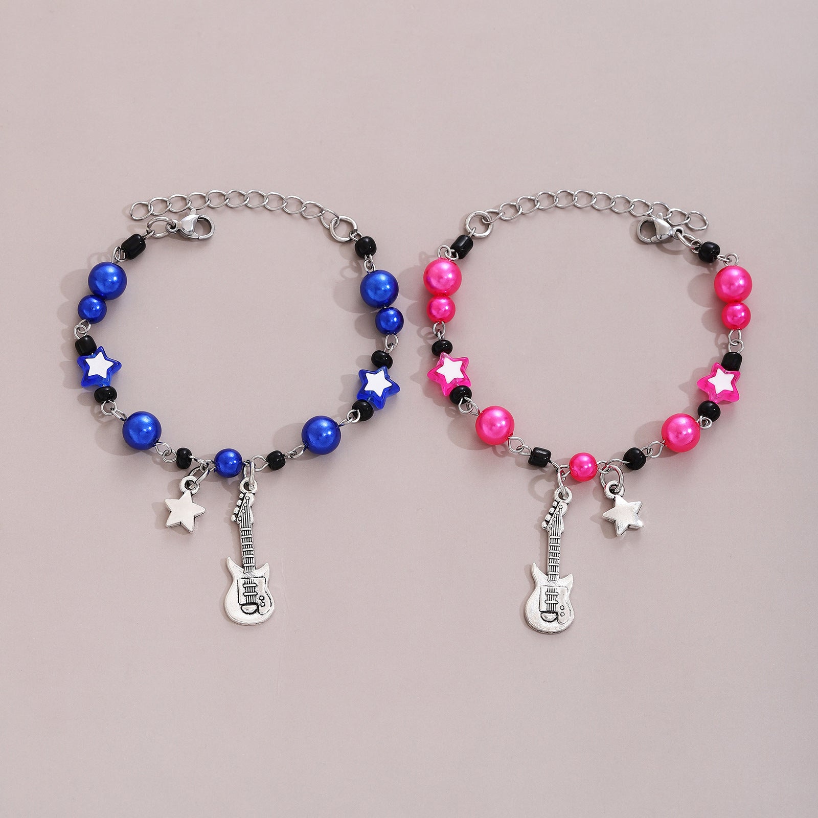 Festival de musique en gros star de guitare électrique Love Magnet Couple Couple Bracelet