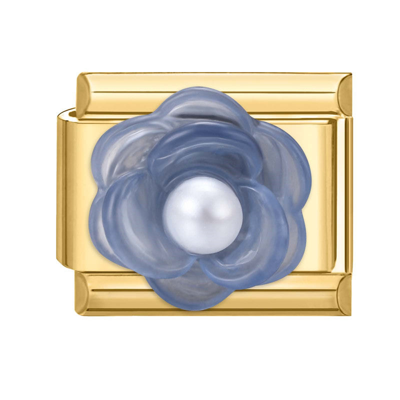 Wholesale Italian Charm Bracelet 9mm DIY Splicing Flower Stainless Steel Composable Bracelet