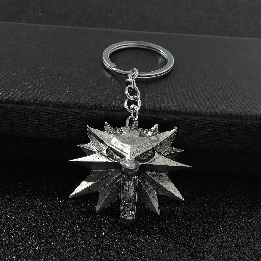 Wholesale wolf head keychain