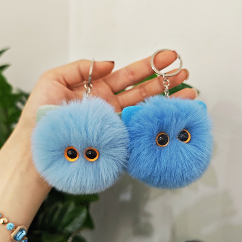 Wholesale Cute Plush Cat Head Keychains ACC-KC-Chengx005