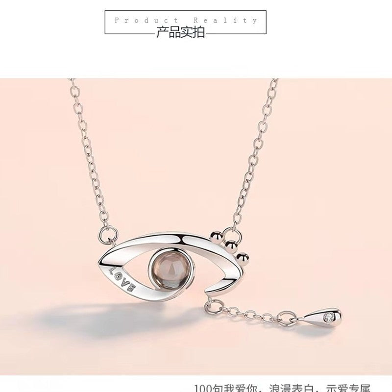 Wholesale 100 Languages I Love You Devil Eye Necklace ACC-NE-Shiyu006