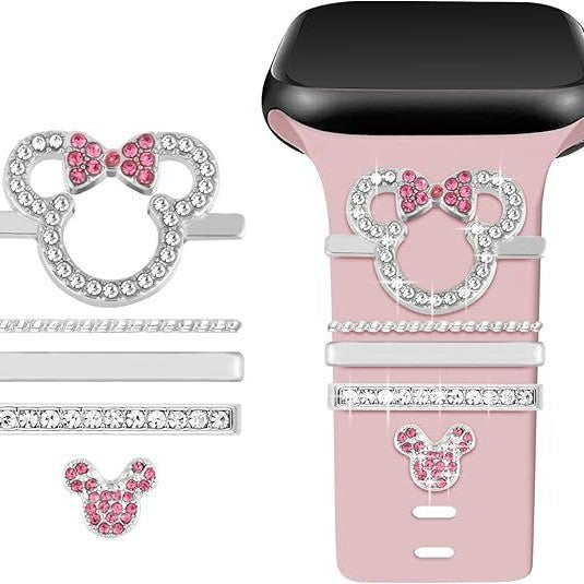 Wholesale Cartoon Set Decorative Ring Cross-Border European and American Apple Watch Strap Simple Versatile Fashion New Decorative Pin
