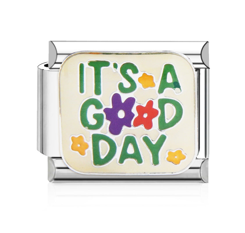 Wholesale Italian Charm Bracelet 9mm DIY Splicing Cute Creative Stainless Steel Composable Bracelet