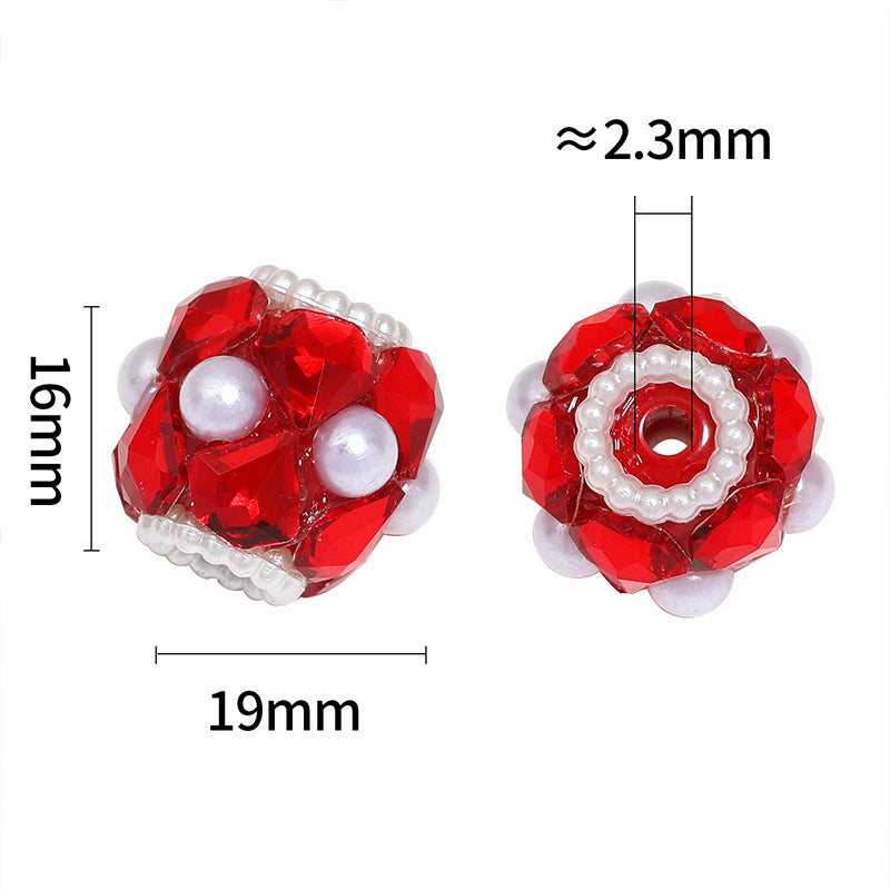 Wholesale 10pcs Crystal Beads with Straight Holes