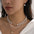 Wholesale Baroque shaped pearl necklace creative irregular chain clavicle necklace