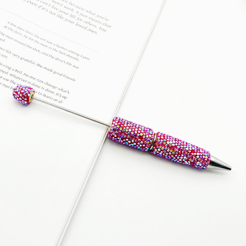 Wholesale DIY Plated Colorful Full Diamond Beadable Pen