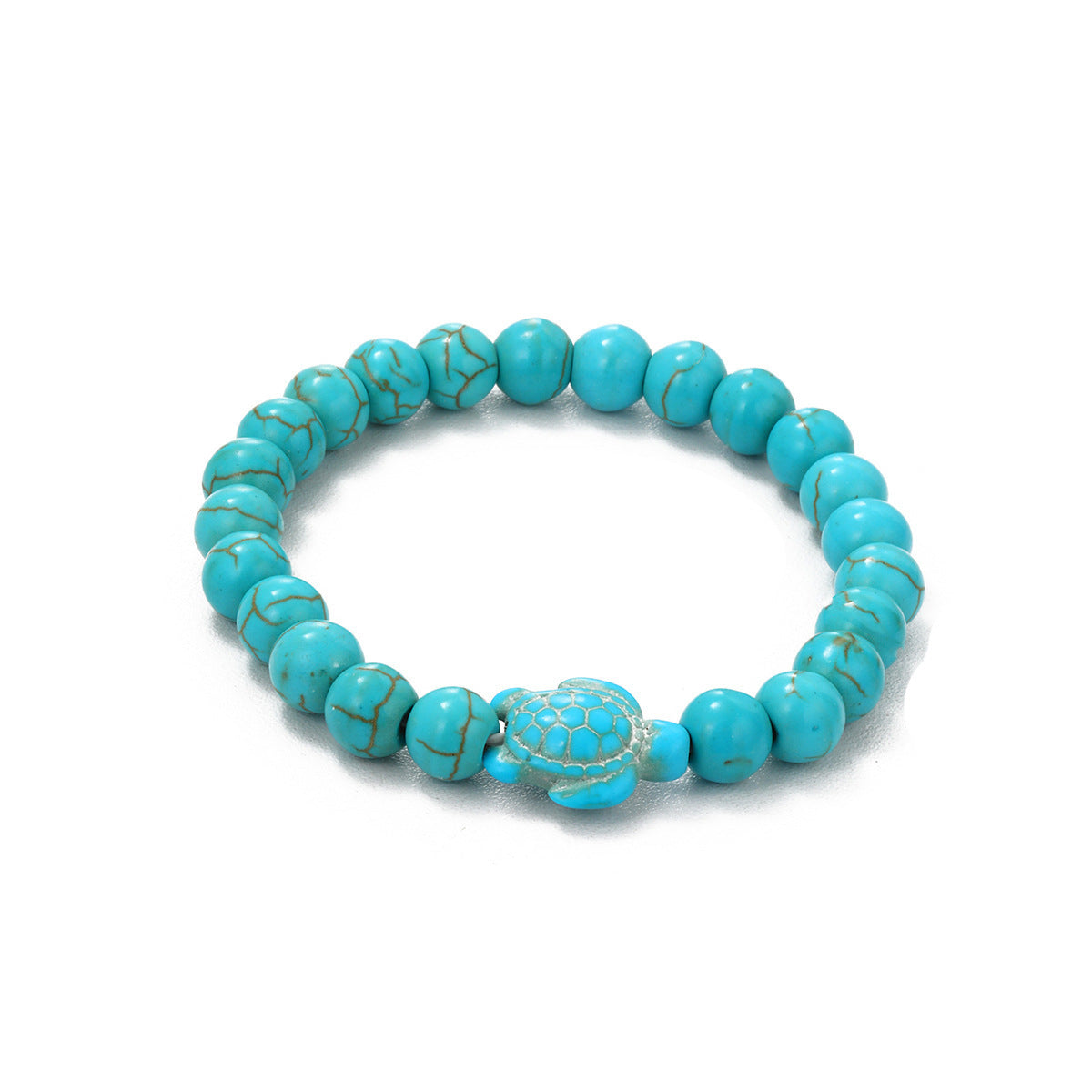 Wholesale Turquoise Beaded Bracelet Beach Turtle Design Travel Commemoration Gift