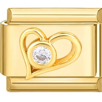 Wholesale Italian Charm Bracelet 9mm DIY Splicing Diamond Gold Stainless Steel Composable Bracelet