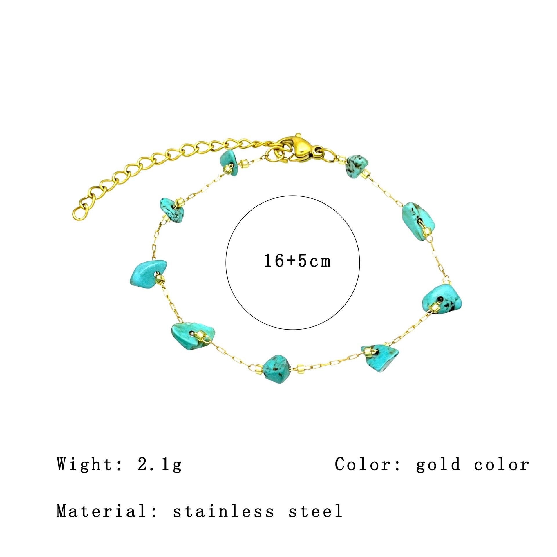 Wholesale Colorful Natural Gravel Beaded Bracelet