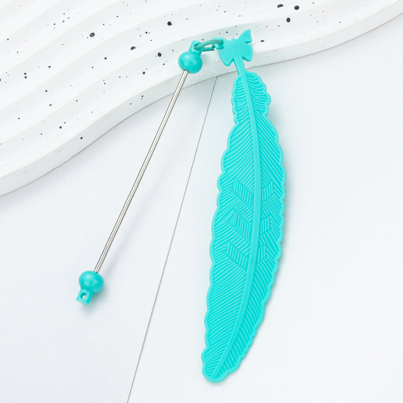 Wholesale DIY Beadable Feather Bookmark