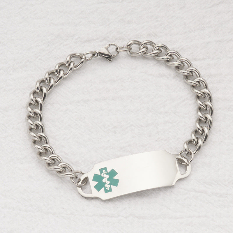 Wholesale stainless steel Medica id  bracelet