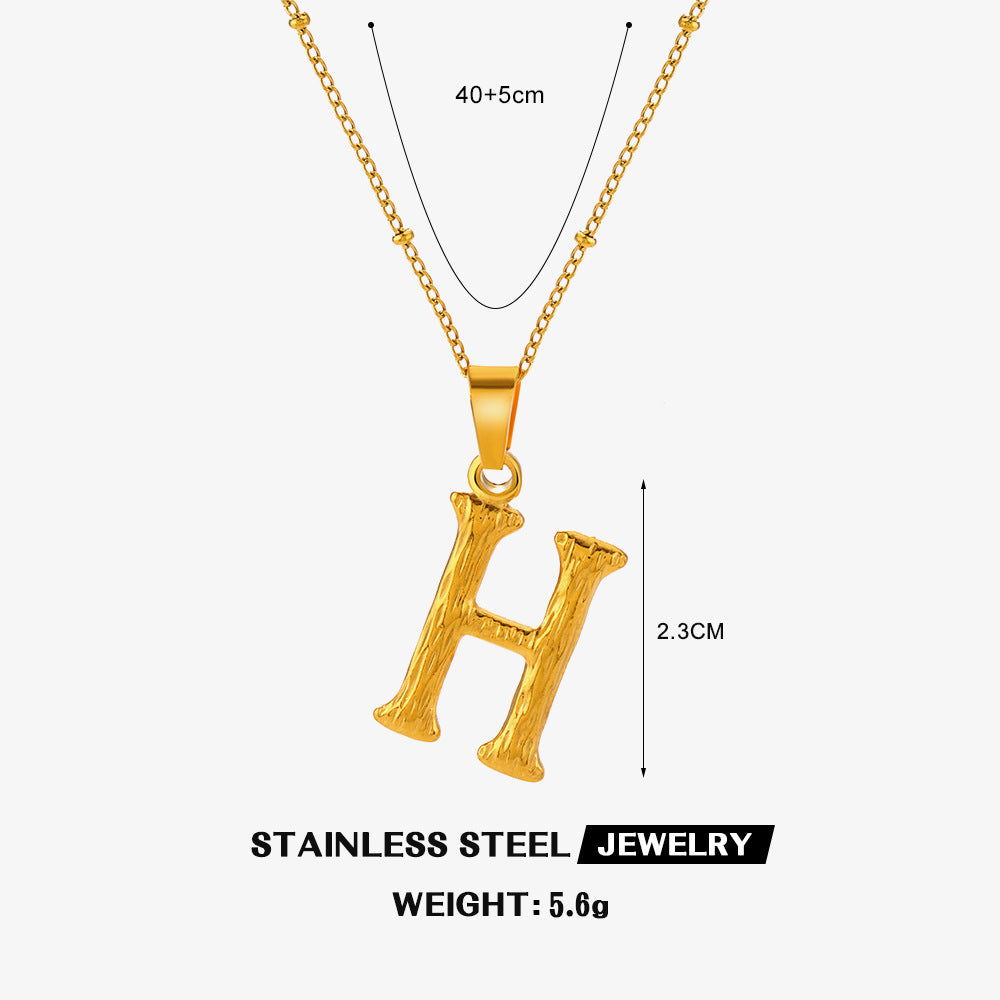 Wholesale Stainless Steel Fashion 26 Letter Necklace