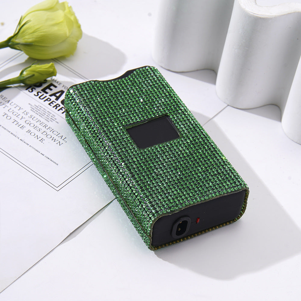 Wholesale colorful rhinestone flashlight plastic keychain ACCVIP-KC-ZhiYa010