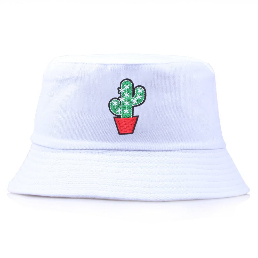Wholesale  cactus embroidery hat fisherman hat bucket hat
