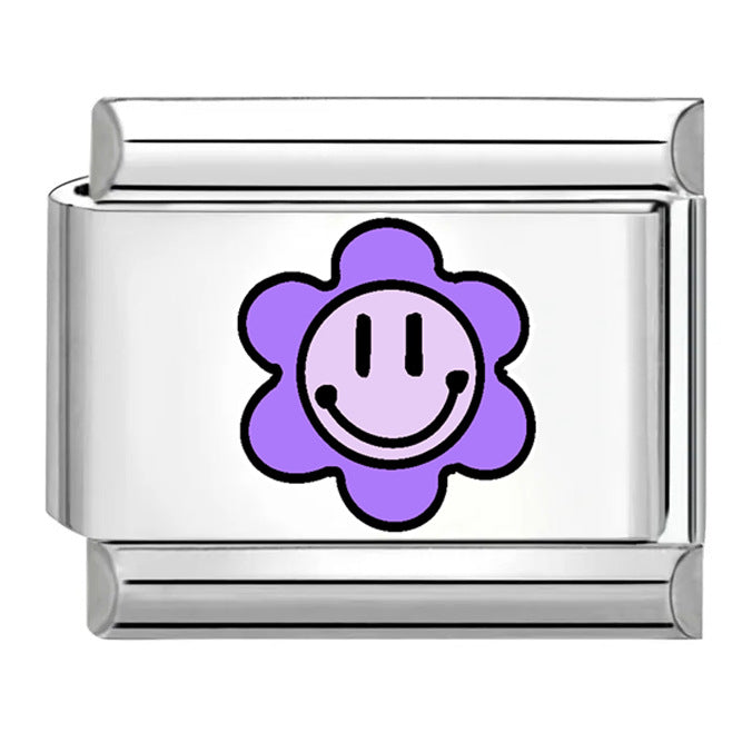 Wholesale Italian Charm Bracelet 9mm DIY Splicing Cute Creative Titanium Steel  Composable Bracelet