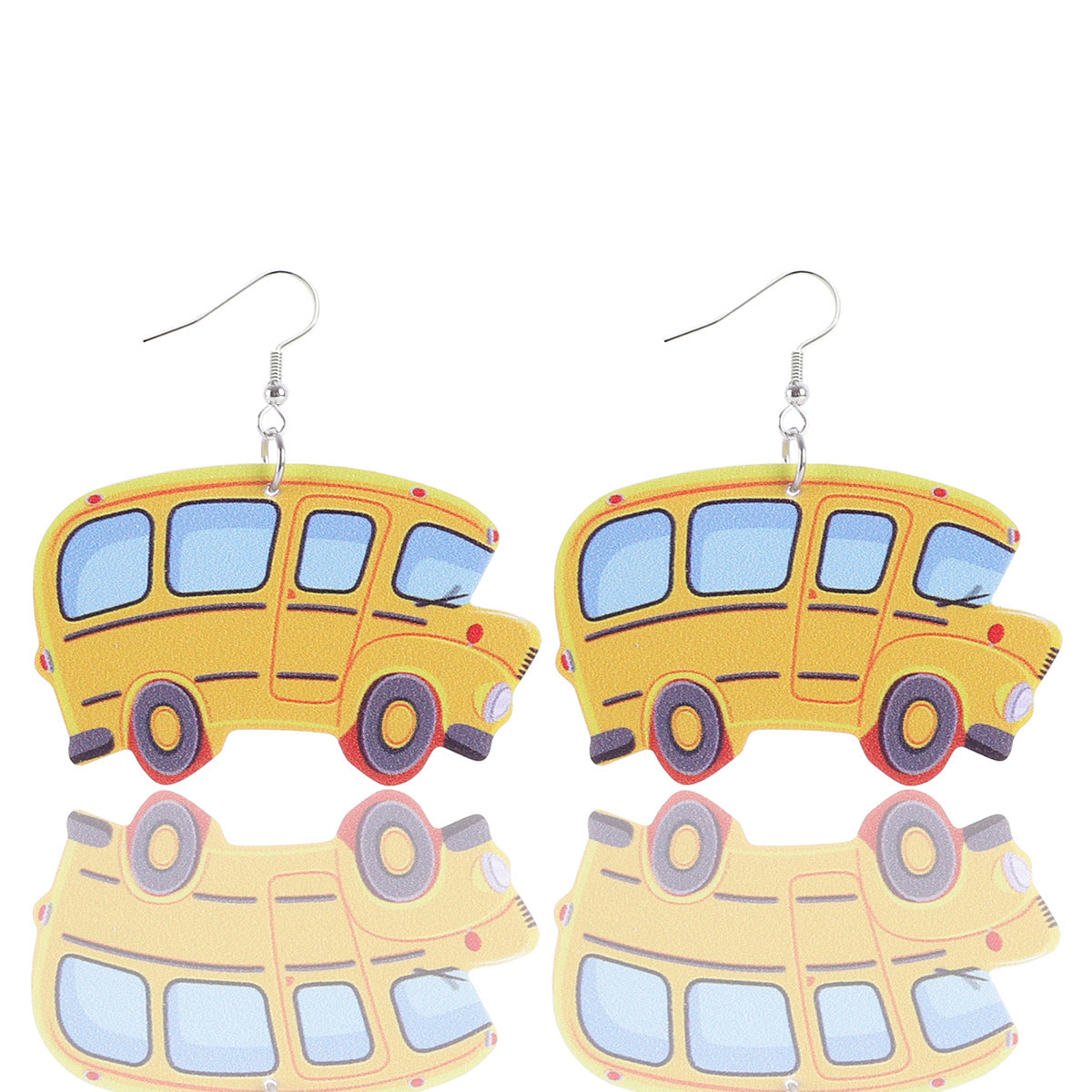 Wholesale  School Season Teacher's Day Apple Pencil Rocket Books  Water Drops Wooden Earrings