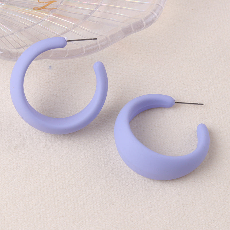 Wholesale  Colorful Candy Color Exaggerated Earrings
