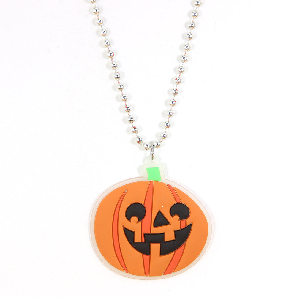 Wholesale Pumpkin Halloween PVC Necklaces ACC-NE-Shengh003