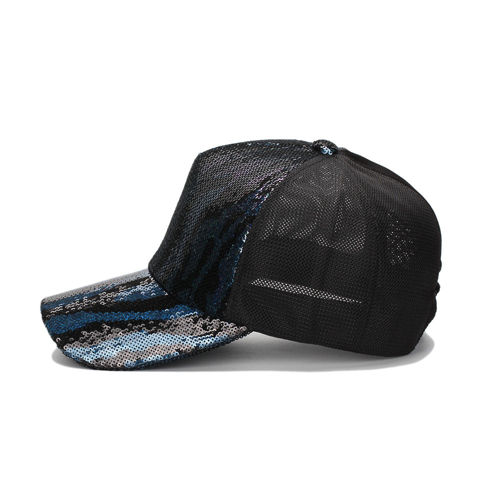 Wholesale Colorful Sequin Mesh Baseball Cap