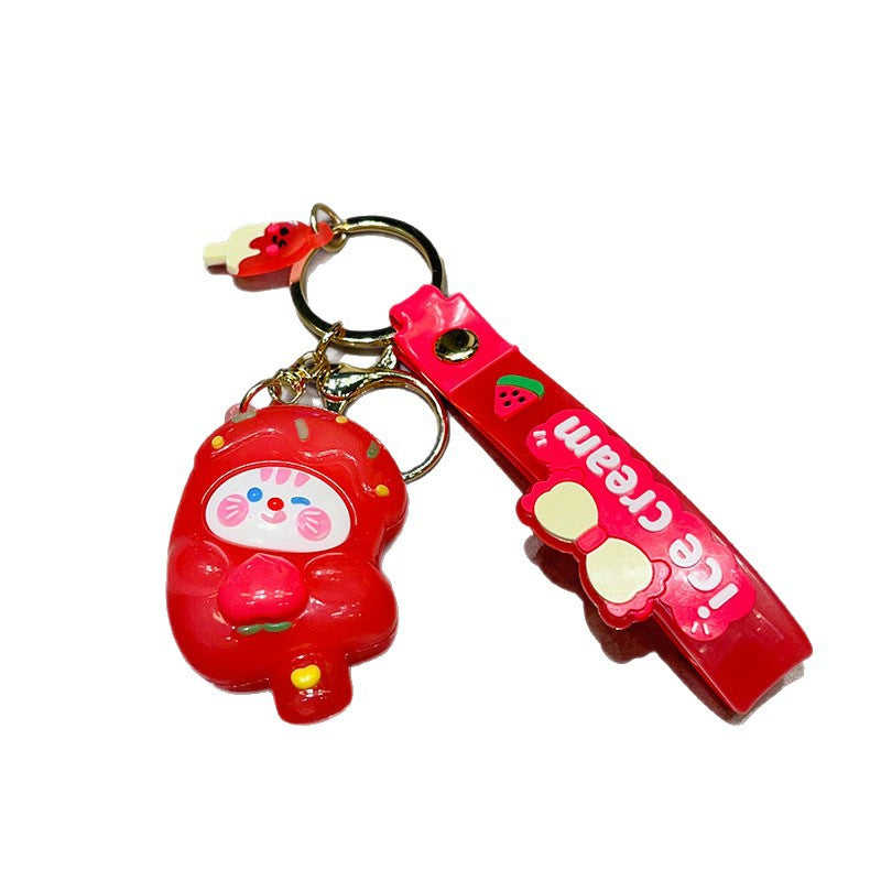 Wholesale Cute Soft Ice Cream Keychain