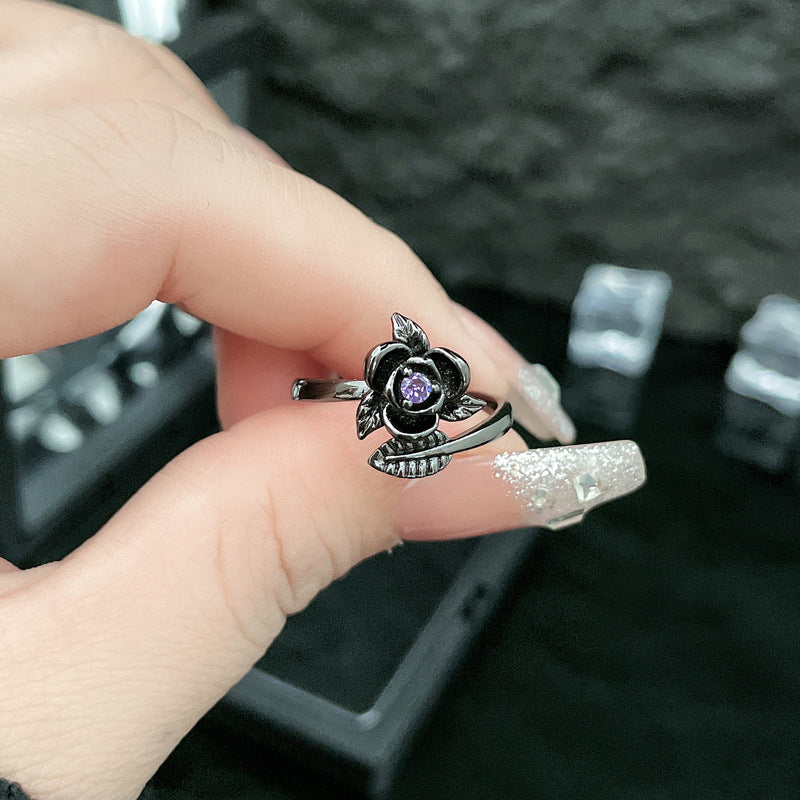 Wholesale  Rose Flower Opening Ring