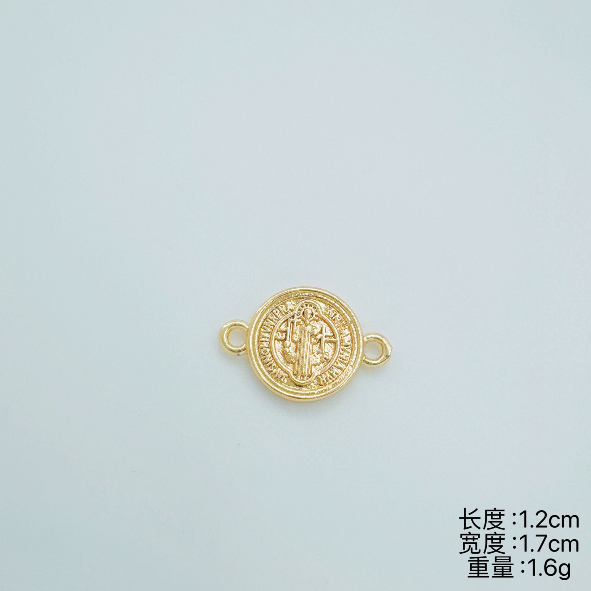 Wholesale Double Hollow Pendant Copper Electroplated DIY Jewelry Making Charm Fashion Accessory