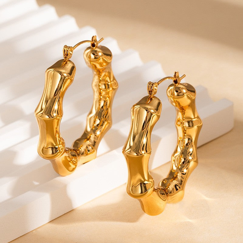 Wholesale Stainless Steel Starfish Hoop Earrings Fashion Boutique Accessory