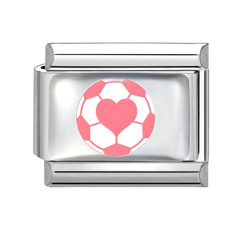 Wholesale Stainless Steel Heart Butterfly Fruit DIY Bracelet Charm,  Sweet Style Jewelry Accessory for Craft Supply