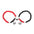 Wholesale Alloy   pendant love heart magnetic couple bracelet