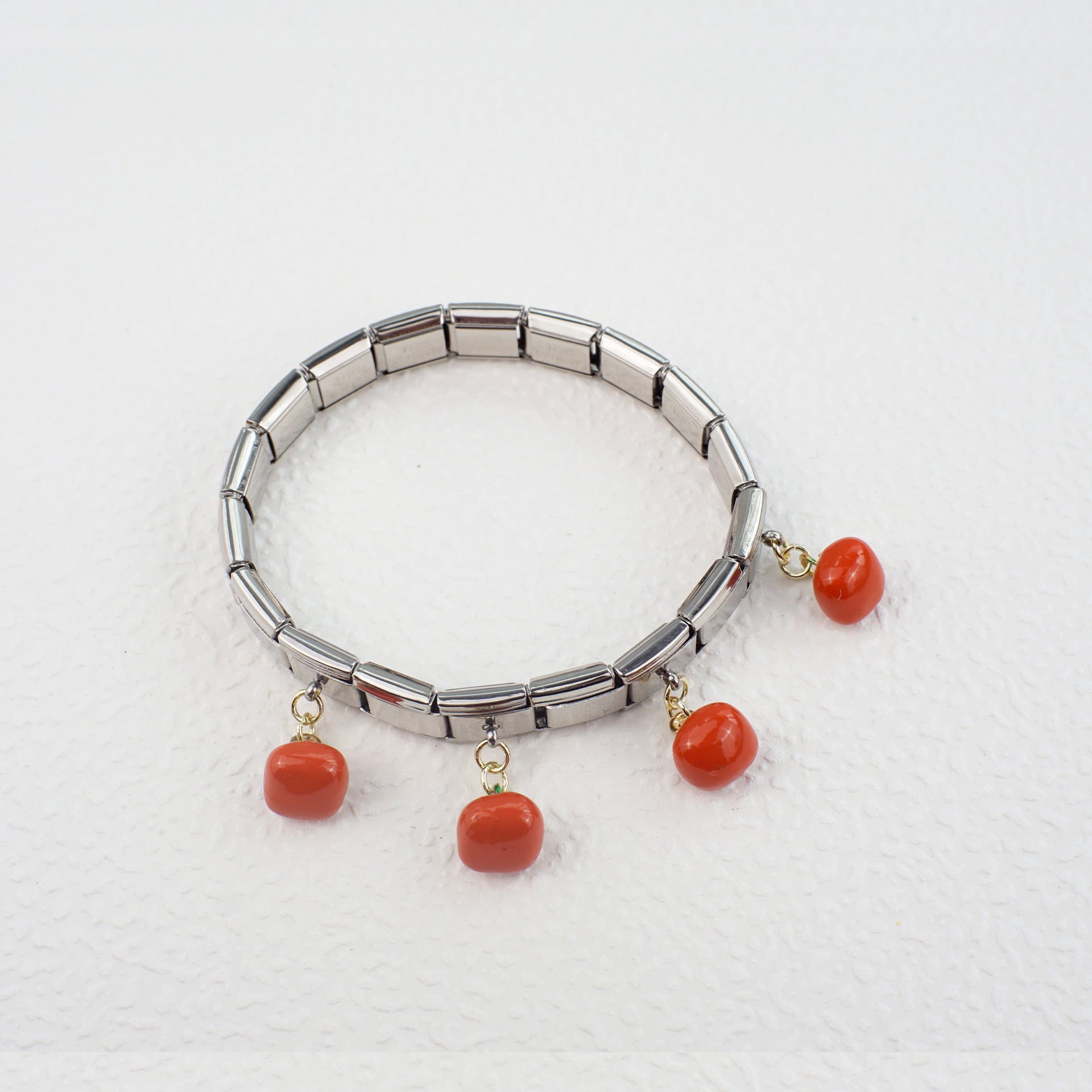 Wholesale 5pcs/   pack Single Section Creative Stainless Steel Composable Bracelet