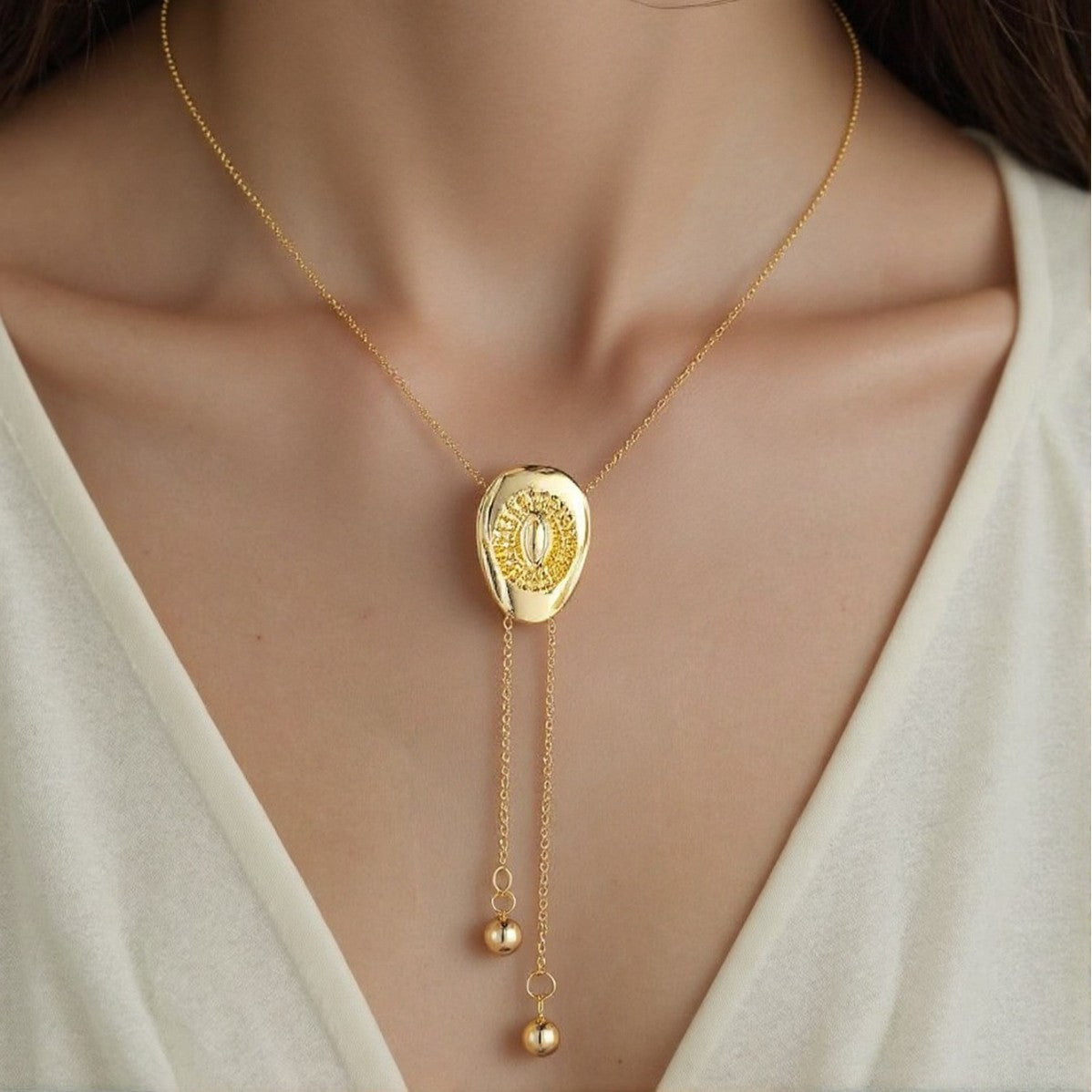 Wholesale Diamond Pull-Out Tassel Adjustable Necklace choker necklace