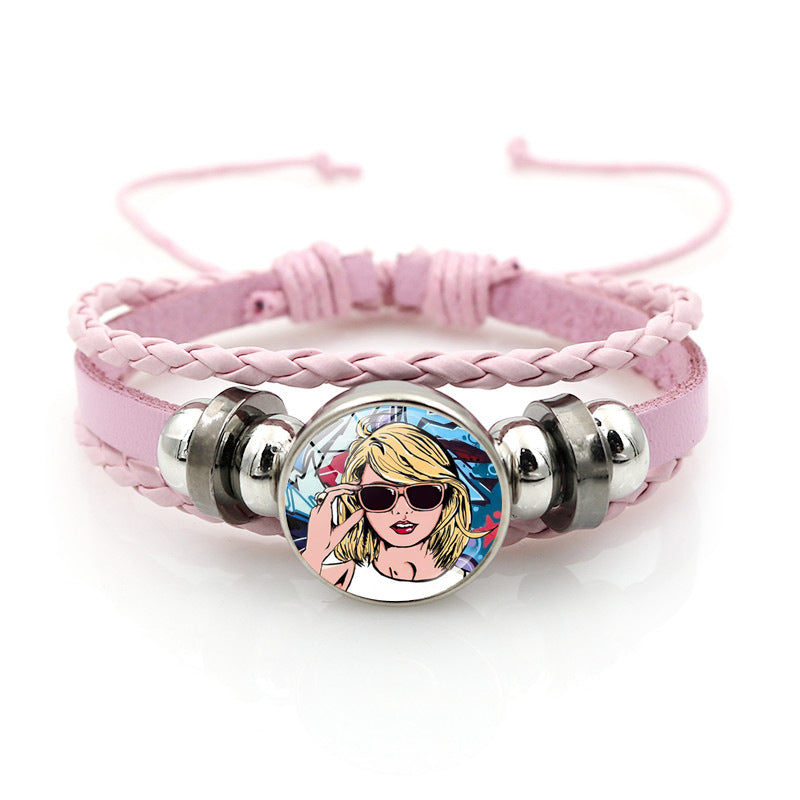 Wholesale Music Star Jewelry Pink Bracelet ACC-BT-JiaYun005