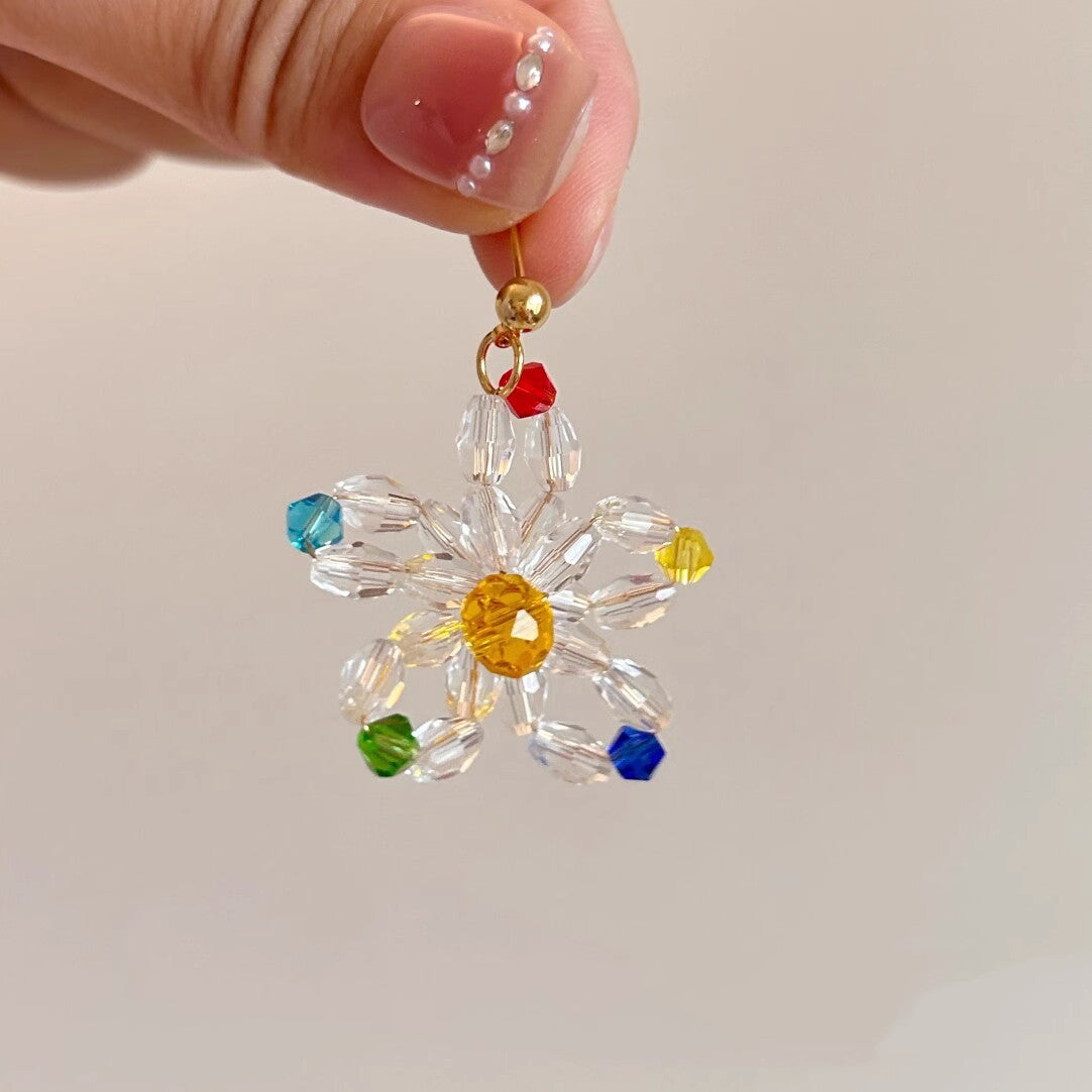 Wholesale Beaded Flower Earrings