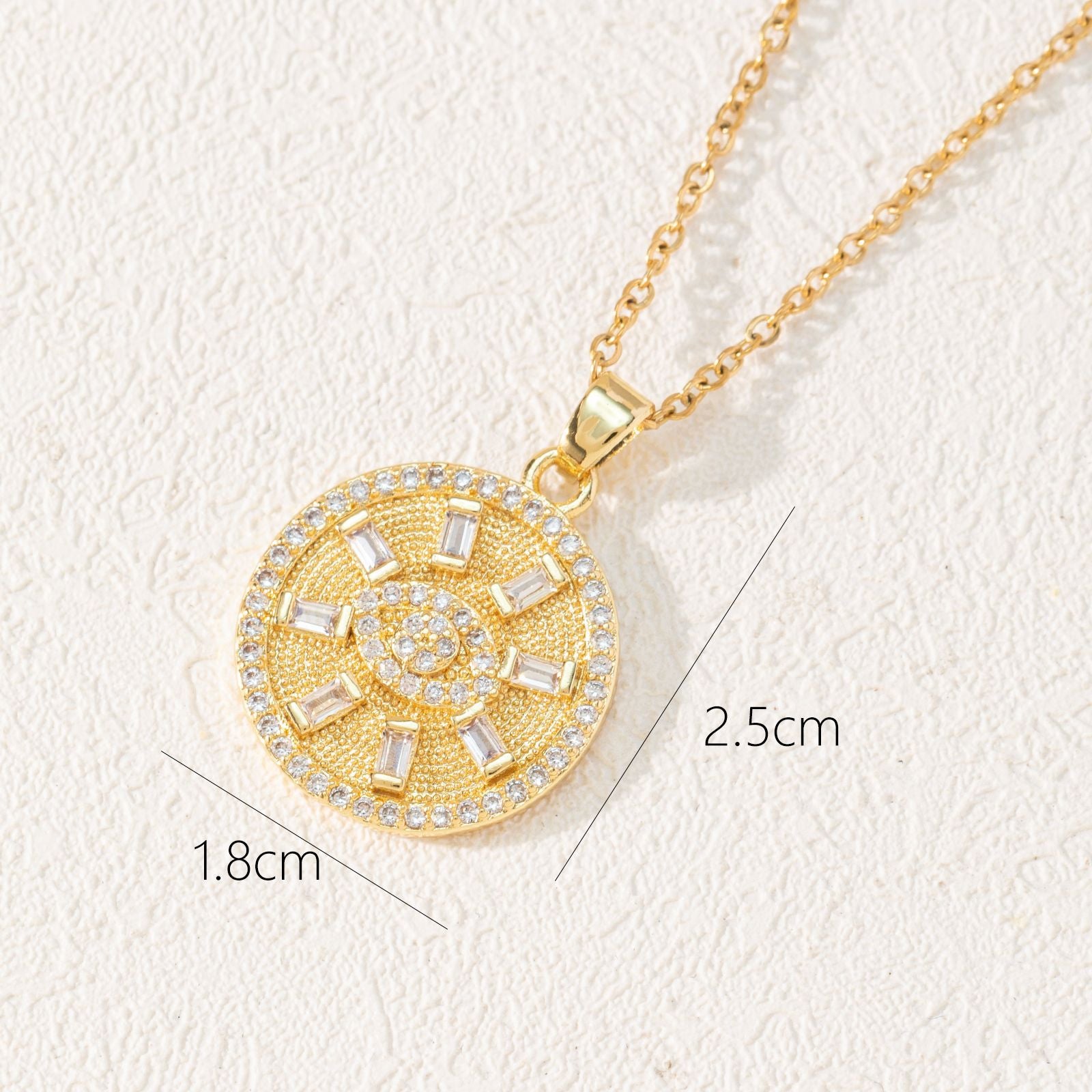 Wholesale Copper Eye Pendant Necklace Bohemian Style Fashion Jewelry Gift