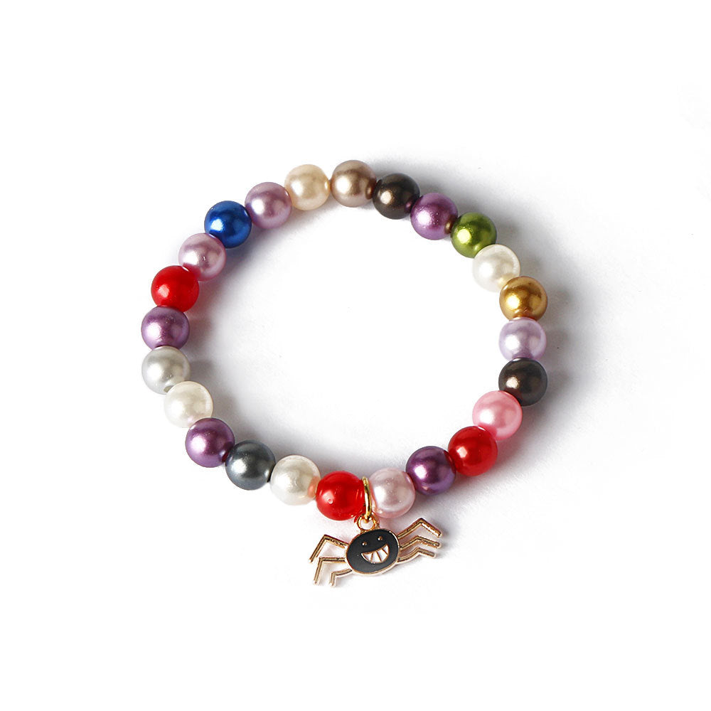 Wholesale Colorful Beaded Pumpkin Head Ghost Skull Halloween Bracelet ACC-BT-HX002