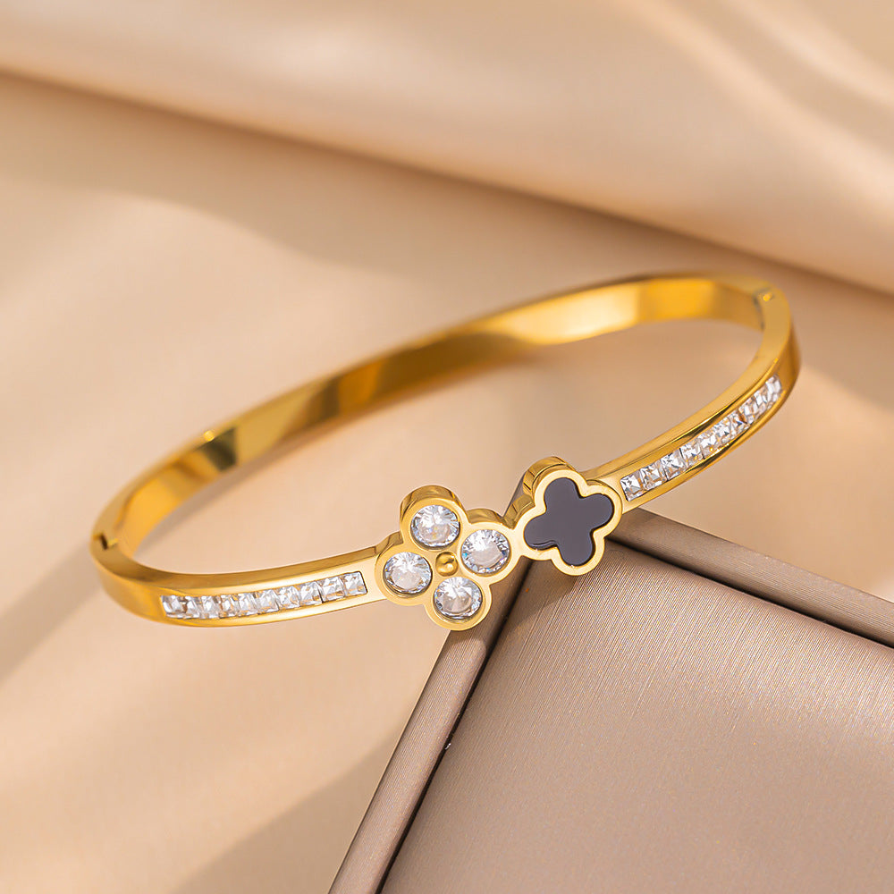 Wholesale Titanium Steel Diamond Bracelet ACCVIP-BT-KuCai012