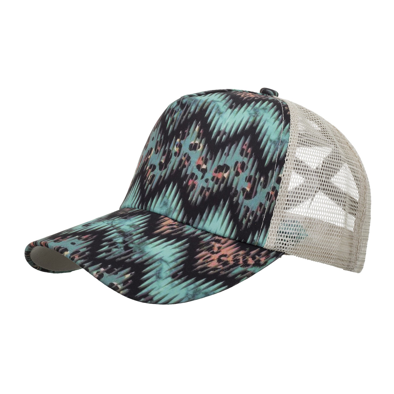 Wholesale Wave Stripe Cross Mesh Baseball Cap Curved Brim Sun Hat Casual Summer Fashion Accessory Boutique Resale Gift