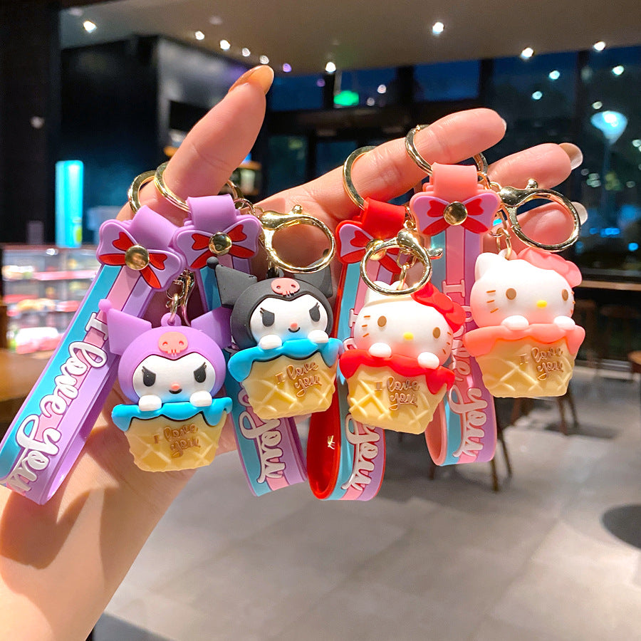 Wholesale Cartoon PVC Soft Glue Cute Keychain ACCVIP-KC-GongZ030